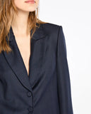 LAFORT - Blazer Botões Lorenza Xadrez Azul Profundo