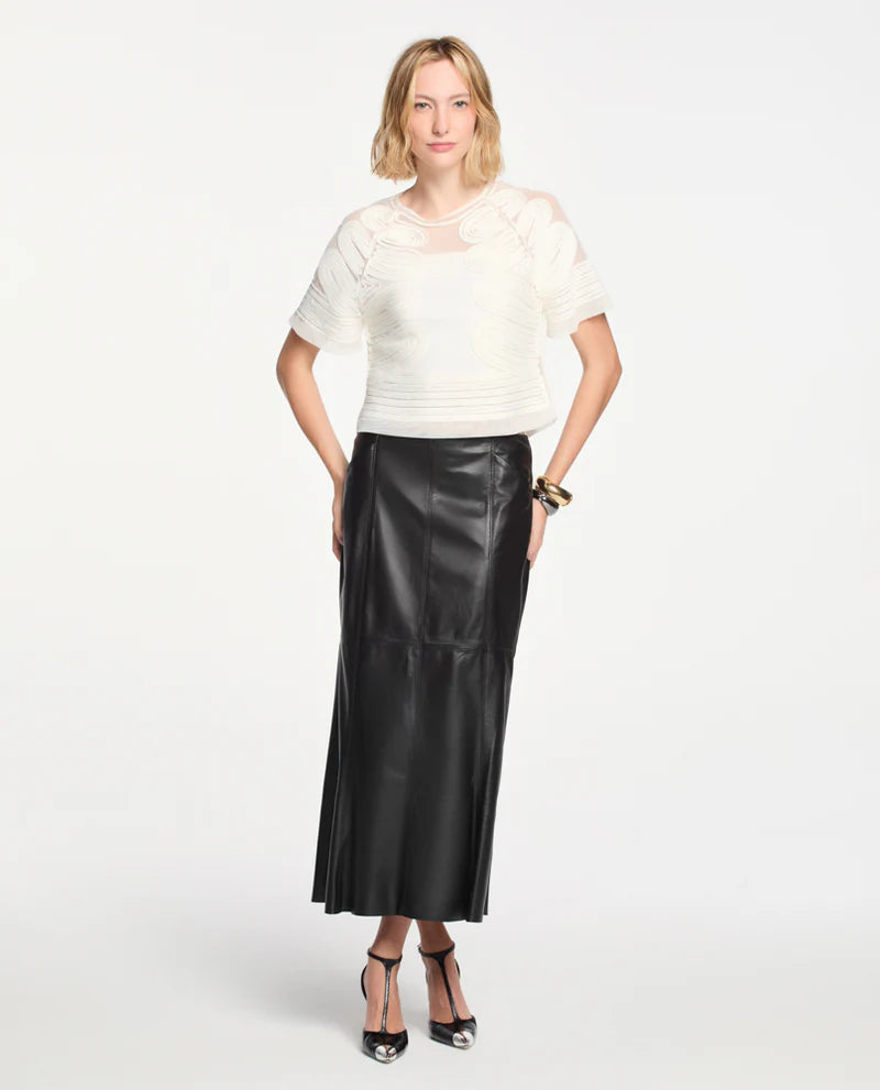 LAFORT - T-Shirt C/ Bordado Cora OFF White