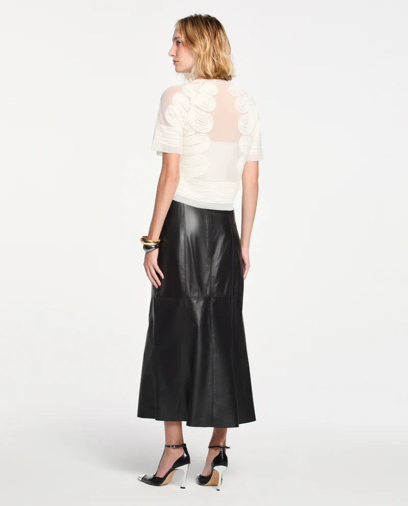 LAFORT - T-Shirt C/ Bordado Cora OFF White