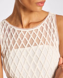 LAFORT - Vestido Bordado Layla OFF White - Verão 27