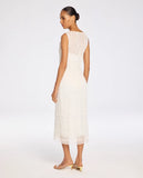 LAFORT - Vestido Bordado Layla OFF White - Verão 27