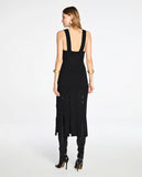 LAFORT - Vestido Midi Victoria Preto - Verão 27