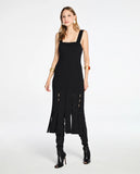 LAFORT - Vestido Midi Victoria Preto - Verão 27