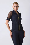 ONE UP - Jaqueta Black C/ Mesh Preto