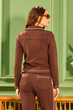 ONE UP - Jaqueta Paris Dark Brown C/ Pespontos - Verão 27