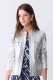 ONE UP - Jaqueta Texture Silver Prata