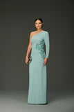 KALANDRA - Vestido Longo Bela Verde Agua