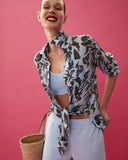 LAFORT - Camisa Slim Meli La Festa Azul Lagoon