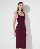 LAFORT - Vestido Midi Francesca Vermelho Venus