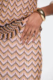 LAFORT - Saia C/ Babado Gabriela Chevron Rosa