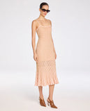 LAFORT - Vestido Midi Harper Rosa Ballet/ Dourado - Verão 27