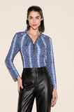 ONE UP - Polo Pontedera Azul Estampado