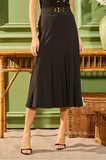 ONE UP - Saia Black Maxi Fivela Preto - Verão 27
