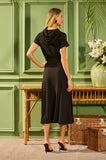 ONE UP - Saia Black Maxi Fivela Preto - Verão 27