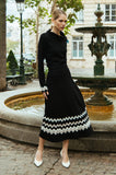 ONE UP - Saia Paris Black C/ Bicolor Preto