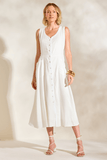 STROKE - Vestido Regata Branco