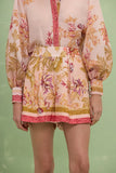 PATBO - Short Antoniette Rose Estampado - Verão 27