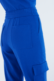 STROKE - Calça Detalhe Bolso Lateral Azul Prussia