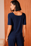 STROKE - Blusa Coppola M/C Marinho