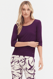 STROKE - T-shirt Fionna M 3/4 Berinjela Roxo