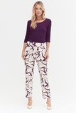 STROKE - T-shirt Fionna M 3/4 Berinjela Roxo