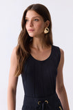 ONE UP - Top Black Nervuras Preto