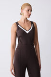 ONE UP - Top Brown C/ OFF Brown