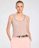 LAFORT - Top Decote U Maisa Tweed Rosa Ballet - Verão 27