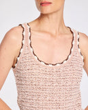 LAFORT - Top Decote U Maisa Tweed Rosa Ballet - Verão 27
