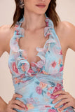 PATBO - Vestido Midi Eterea Azul - Verão 27