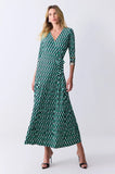 ONE UP - Vestido Midi Agatha Verde