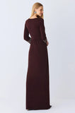 ONE UP - Vestido Crepe Brown C/ Ilhos Marrom