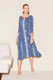 ONE UP - Vestido Grotte Azul Estampado