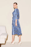 ONE UP - Vestido Grotte Azul Estampado