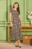 ONE UP - Vestido Laila Estampado - Verão 27