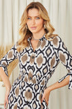 ONE UP - Vestido Marrakesh Havana Preto