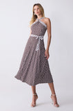 ONE UP - Vestido Pois Brown / White Pois Brown / White Marrom