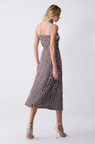 ONE UP - Vestido Pois Brown / White Pois Brown / White Marrom
