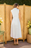 ONE UP - Vestido Viena White C/ Gold - Verão 27