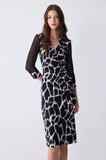 ONE UP - Vestido Wrap Giulia Preto