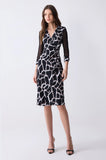 ONE UP - Vestido Wrap Giulia Preto