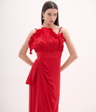 ARTE SACRA - Vestido Longo C/ Alça Vermelho