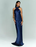 Ana Vargas - Vestido Longo Austin Marinho