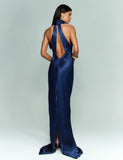 Ana Vargas - Vestido Longo Austin Marinho