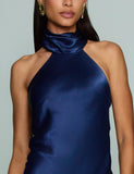 Ana Vargas - Vestido Longo Austin Marinho