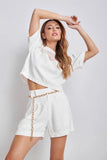OLIVIA'S - Blusa Cropped Iris OFF White