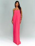 Ana Vargas - Vestido Longo Éden Coral