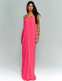Ana Vargas - Vestido Longo Éden Coral