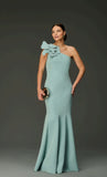 KALANDRA - Vestido Paula C/ Flor Azul Arti