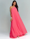 Ana Vargas - Vestido Longo Hollywood Coral